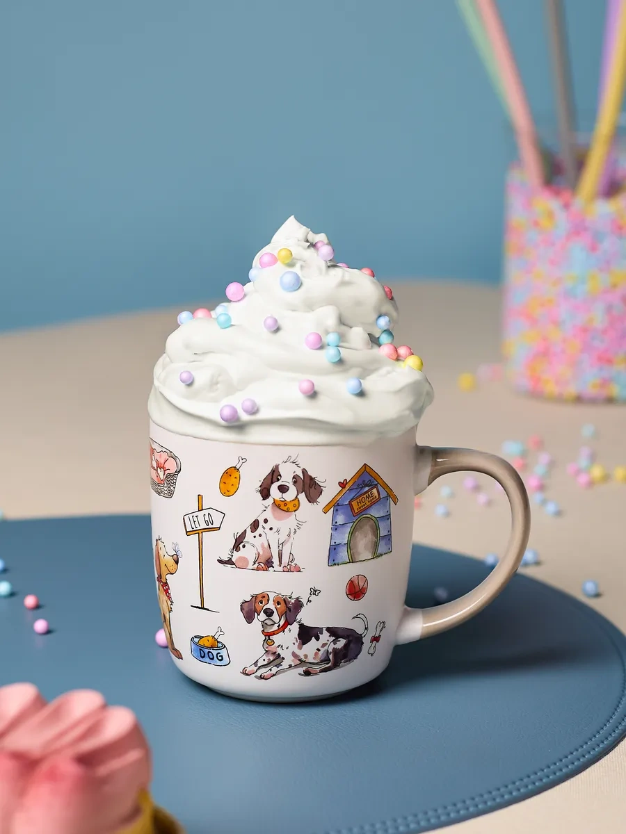 Lefard Çay Ve Kahve İçin Porselen Kupa "veselkiye Druzy" 400 Ml 314614828 Beyaz