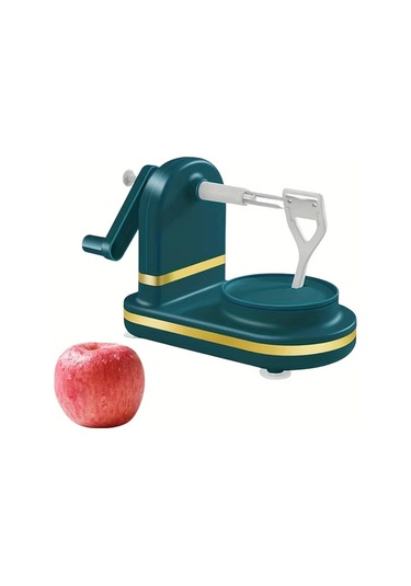 Honeybeeshop Deep Green Manuel Meyve Soyucu - Paslanmaz Çelik Ayarlanabilir Bıçaklı, Ergonomik Sap Koyu Yeşil