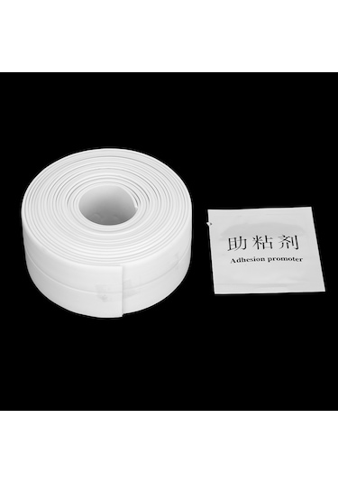 Tenfowee Banyo Mutfak Köşe Koruyucu, Su Geçirmez Pvc Bandı, Otomatik Yapışkan, Kaliteli Ve Dayanıklı, 3.2m Uzunluk Beyaz