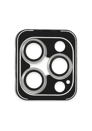 Joko iPhone Uyumlu 16 Pro Max Pvd Metal Kamera Lens - Gümüş