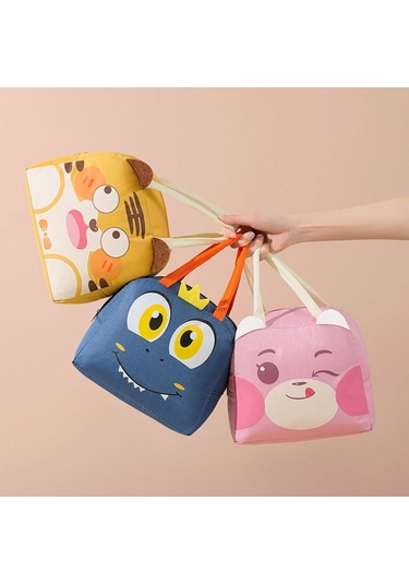 Karikatür Gıda Çantası Yalıtımlı Öğle Yemeği Kutusu Çantaları Sarı Diğer