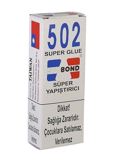 Evobond 502 Süper Japon Yapıştırıcısı 20 Gr