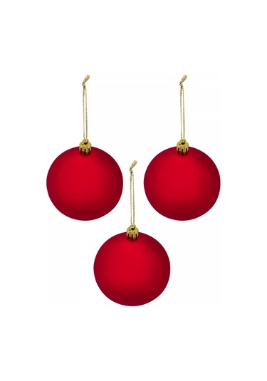 Mıland Yılbaşı Ağacı İçin Süs Noel Topları 6'lı Set 185699450 Ev İçin