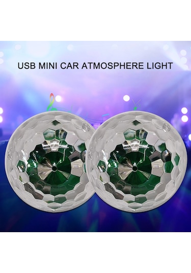 Teltree Ses Kontrollü Usb Disko Işığı - 7 Renkli Parti Ve Araç Içi Aydınlatma Siyah