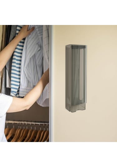 Suntek Çorap Çıkarma Saklama Kutusu Duvara Monte Organizatör Gri