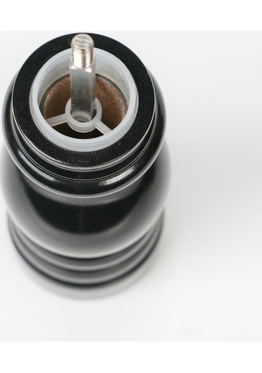 Siyah Ahşap Tuz Ve Karabiber El Değirmeni Öğütücü Grinder 18 Cm Siyah