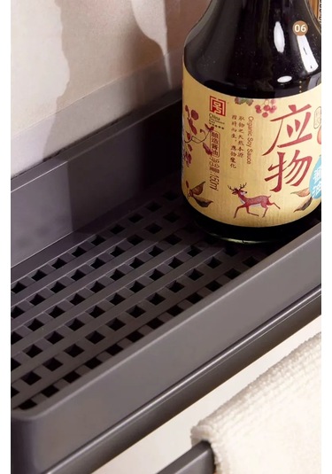 Vkarman Duvara Monte Edilebilir, Kendinden Yapışkanlı Mutfak Lavabo Düzenleyicis 458678872 Koyu Gri