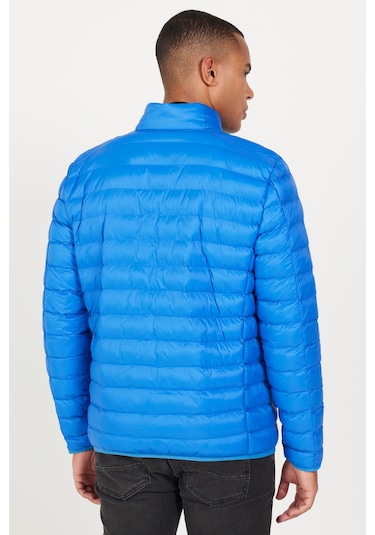 AC&Co / Altınyıldız Classics Erkek Saks Standart Fit Normal Kesim Dik Yaka Mont Saks