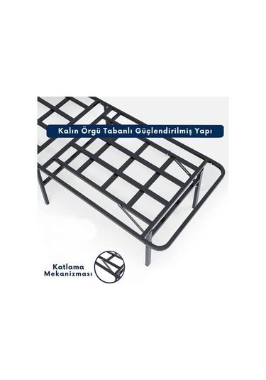 Aksviva Smart Base Tek Kişilik Katlanır Metal Karyola