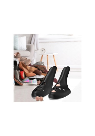 Homyl Ayakkabı Ağacı Pratik Yüksek Topuklu Sedyesi Kırma L Siyah