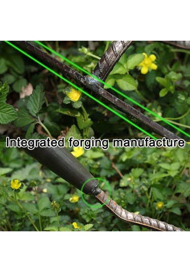 Youtek 4 Dişli Çelik Tırpan - Toprak Esme, Ot Kazma Ve Yaprak Toplama Tarım Aleti