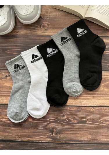 Kalal Çocuklar İçin Marka Pamuklu Çorap Seti 10 Çift Ve 5 Çift 321245243 Beyaz