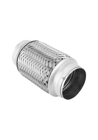 Reedark 63mm X 150mm Paslanmaz Çelik Dokuma Egemen Boru, Motor Titreşimini Yalıtır, Egzos Sistemi Yaşamını Uzattır - Evrensel Uyumlu