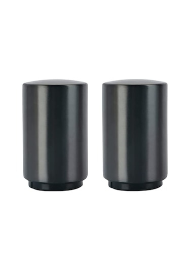 Yuntech01 2'li Paket Siyah Manyetik Otomatik Paslanmaz Çelik Basma Şeklinde Şişe Açıcı Siyah