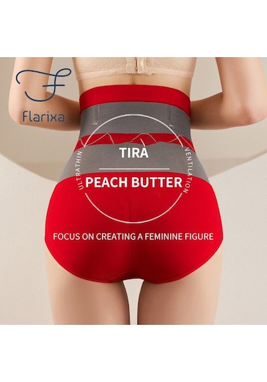 Siyah Flarixa Kadın Kış Termal İç Çamaşır Yüksek Bel Düz Göbek Külot Sıcak Saray Külot Dikişsiz Külot Ateş Termo Elbise Siyah