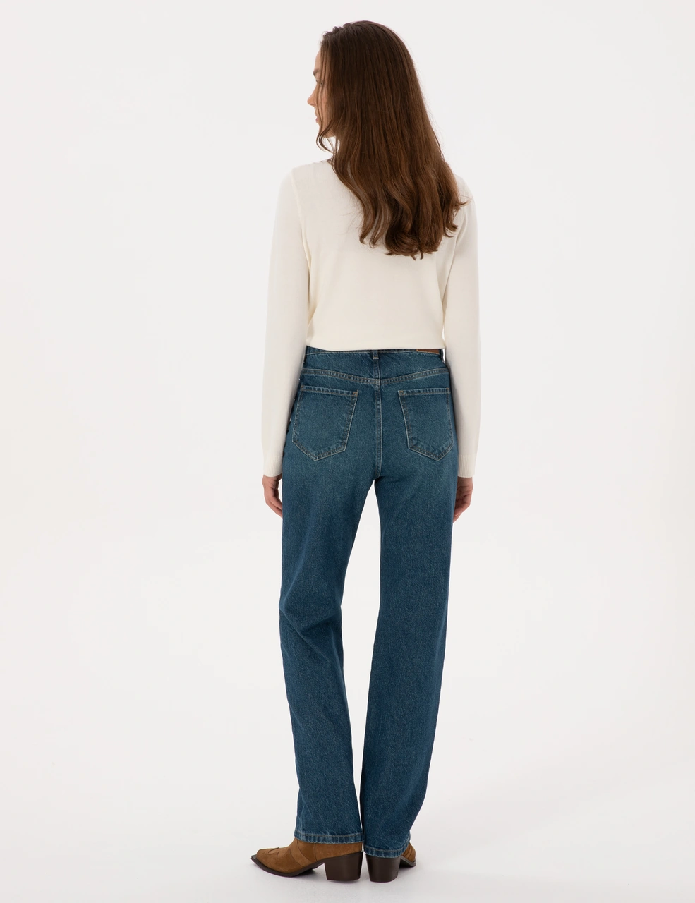Pierre Cardin Kadın Mavi Pantolon Jean 50318237-vr036 Mavi