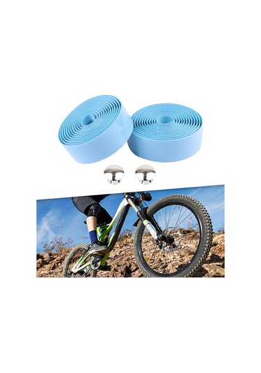 Homyl Bisiklet Aksesuarları Için Gidon Bandı Nefes Açık-mavi Açık Mavi