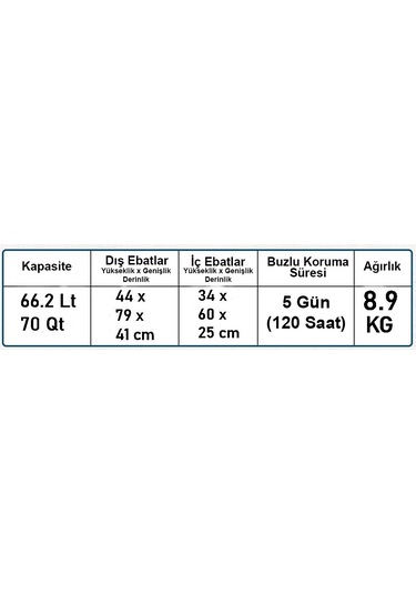 Coleman Xtreme 70 Qt Taşınabilir Soğutucu Buzluk 66.2 Lt 001