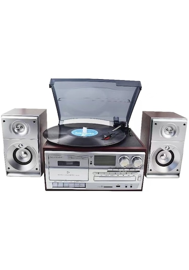 Knstar KN-120 Kumandalı Hoparlör Bluetooth CD Kaset Usb Radyo Pikap