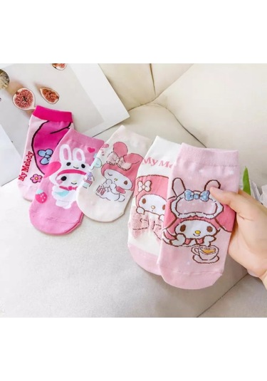 Hello Kitty Kız Çocukları İçin 5 Çift Çizme Seti My Melody 219766499 Pembe