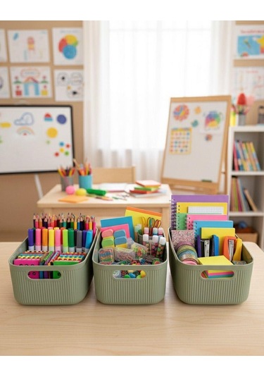 Okyanus Home Linea Smart Box Yeşil 3'lü Set 2400 Ml Yeşil