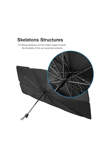 Cbtx Global Katlanabilir Tasarım Taşınabilir Araç Ön Camı Güneş Gölge Şemsiye Araba Şemsiye Kapak Blok Araba Ön Cam