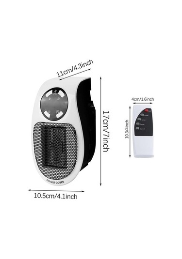 Flybuy 500w Hızlı Isıtıcı, Zamanlayıcı, Led Ekranlı Taşınabilir Seramik Isıtıcı Kışlık Konfor İçin Mükemmel, Ofis Ve Ev İçin Uygun