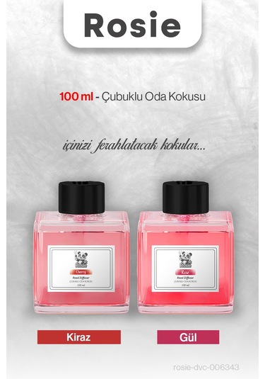 Rosıe Kiraz Ve Gül Çubuklu Oda Kokusu 100 Ml Fresh