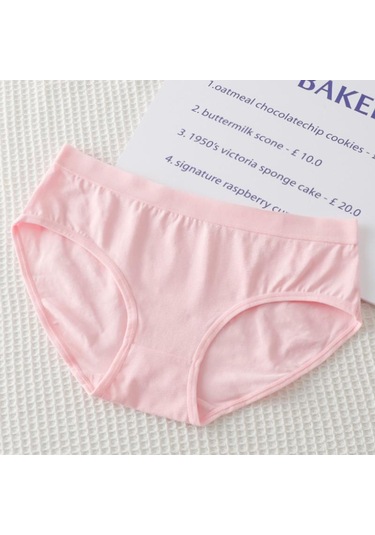 Mor Kadın Tamamı Pamuklu İç Giyim Trackless Rahat Nefes Alabilir Basit Tatlı Düz Renk Pantolon Mor