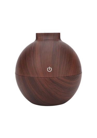 Konesam Ev/ofis Usb Nemlendirici 130ml Derin Ahşap Desenli 7 Renk Led Işıklı Otomatik Kapanma Sessiz Fonksiyonlu