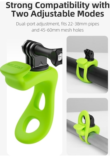 Novahub Telesın Tlq-001 Esnek Kamera Sabitleyici, 360 Dönme, Uyumlu Gopro, Insta360, Pocket Kamera İçin, Siyah/turuncu