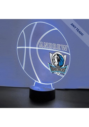 Szypzstore Basketbol Sporları Gece Işığı Masa Masa Lambası Spor Kaskı Led El Yapımı Uzaktan Kumandalı Kişiselleştirilmiş Büyük Hediye Sn2mcq Siyah