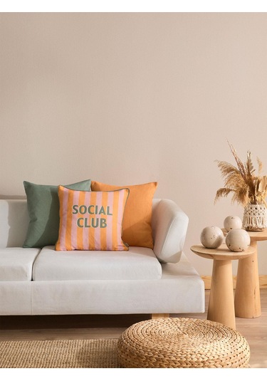 Citrus Lounge 3'lü Kırlent Kılıf Seti Turuncu