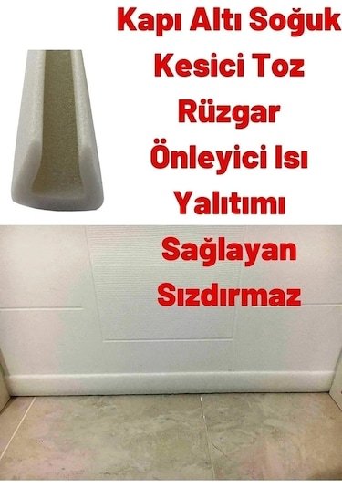 Ygt Ambalaj 10 Adet Beyaz Geçmeli Kapı Altı Soğuk Kesici Sünger