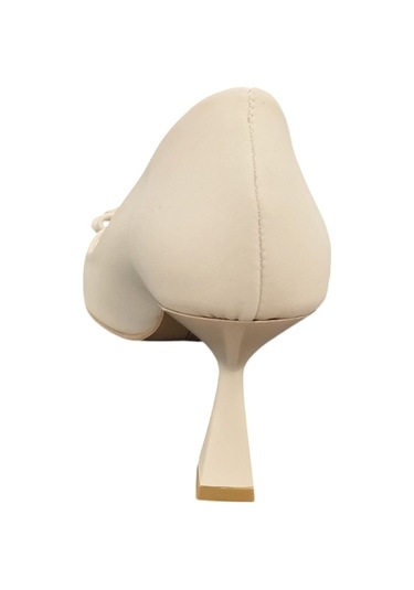 Ventes 22211920z Sivri Burun 7 Cm Kadeh Topuk Kadın Şık Topuklu Nubuk Ayakkabı Ten