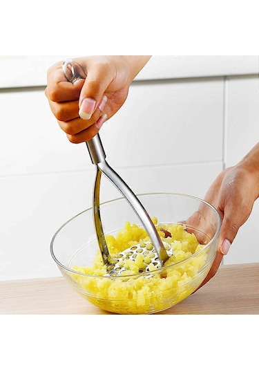 Paslanmaz Çelik Patates Ezici Sarımsak Presi