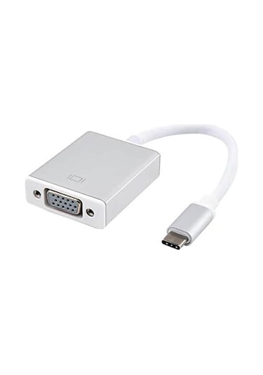 Usb Type C To Vga Çevirici Kablo Görüntü Aktarım Lcd Projeksiyon (535157868)