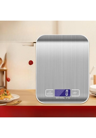 Beyaz Küçük Elektronik Tartı Elektronik Tartı Yüksek Hassasiyetli Mutfak Terazisi Pişirme Hassas Ev Ticari Gıda Tartı 5 Kg