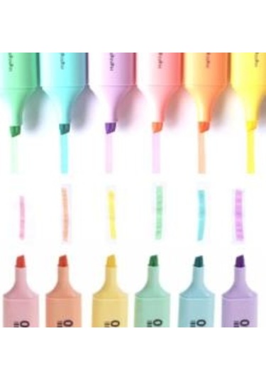 Mikro Pastel Renk 6'lı Fosforlu Kalem