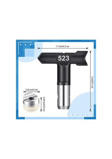 Xurunkeji 10 Adet Sprey Ucu, Havasız Boya Püskürtme Ucu Ve Filtresi, Tersinir Sprey Ucu, Havasız Püskürtme Aksesuarları İçin Boya