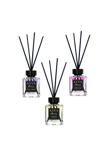Alya Nature's Scents Angel's Dream + Bubble Gum + Gardenia Bambu Çubuklu Oda Kokusu 3 x 100 ML