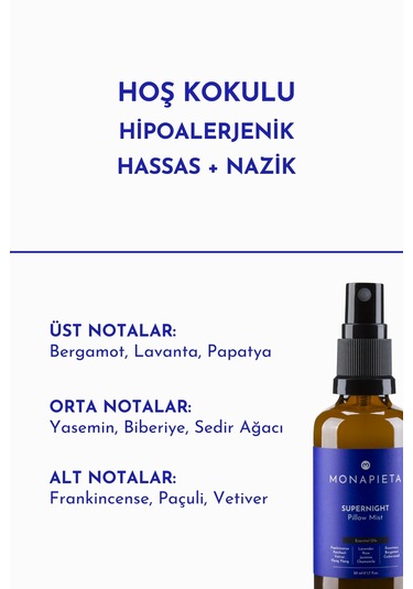 Monapieta Gece Uykusu Yastık Spreyi 2 x 50 ML