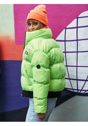 Ltb Bobaba Kadın Mont-5387 Fosfor Yeşil