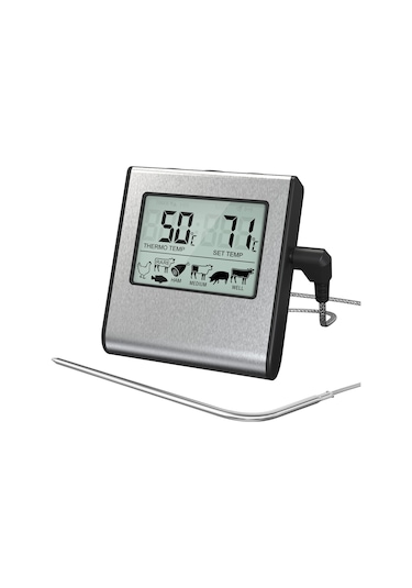 Tenfowee 7 Çeşit Et İçin Programlanabilir Manyetik Yüzey Tutuculu Yüksek Sıcaklık Alarmlı Gıda Termometresi