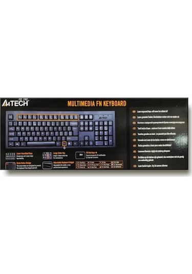 A4Tech KM-720 Usb Kablolu Standart Türkçe Q Klavye