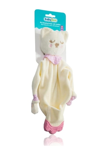 Babyjem Diş Kaşıyıcılı Sevimli Uyku Arkadaşım Pembe