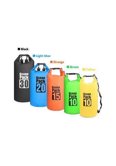 Flybuy Su Siyah Sırt Kuru Hava Geçirmez Çantas Açık 30l 20l 15l 10l / / / To