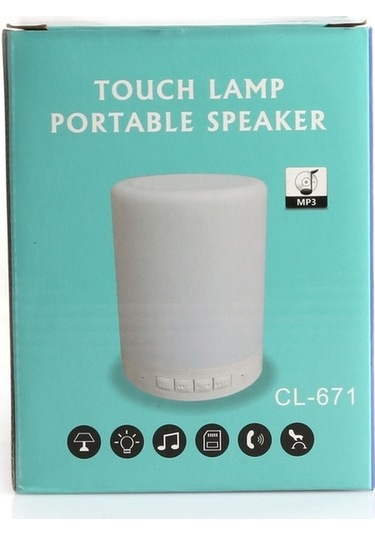 Platoon CL-671 Rengarenk Dokunmatik Gece Lambası Özellikli Bluetooth Hoparlör