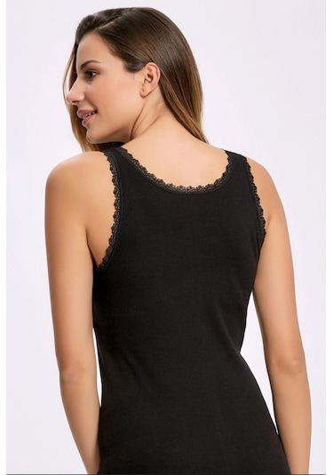 İlke 245 Kadın Kaşkorse Geniş Askılı Atlet 6 Adet 001