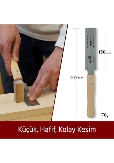 Suızan Suizan Sfl004 Mini Flush Cut Çift Taraflı Japon Testeresi 15 Cm